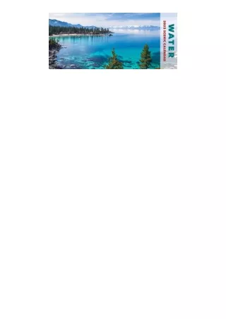 Ebook download Water 2023 Panoramic Wall Calendar for android