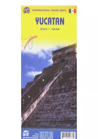 PDF read online Yucatan 1 500000 Regional Travel Map Incl Cancun And Merida City