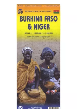 Kindle online PDF 1 Burkina Faso And Niger Travel Ref Map 1 10000001 1950000 ful