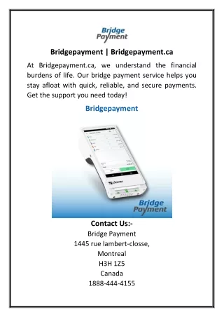 Bridgepayment | Bridgepayment.ca