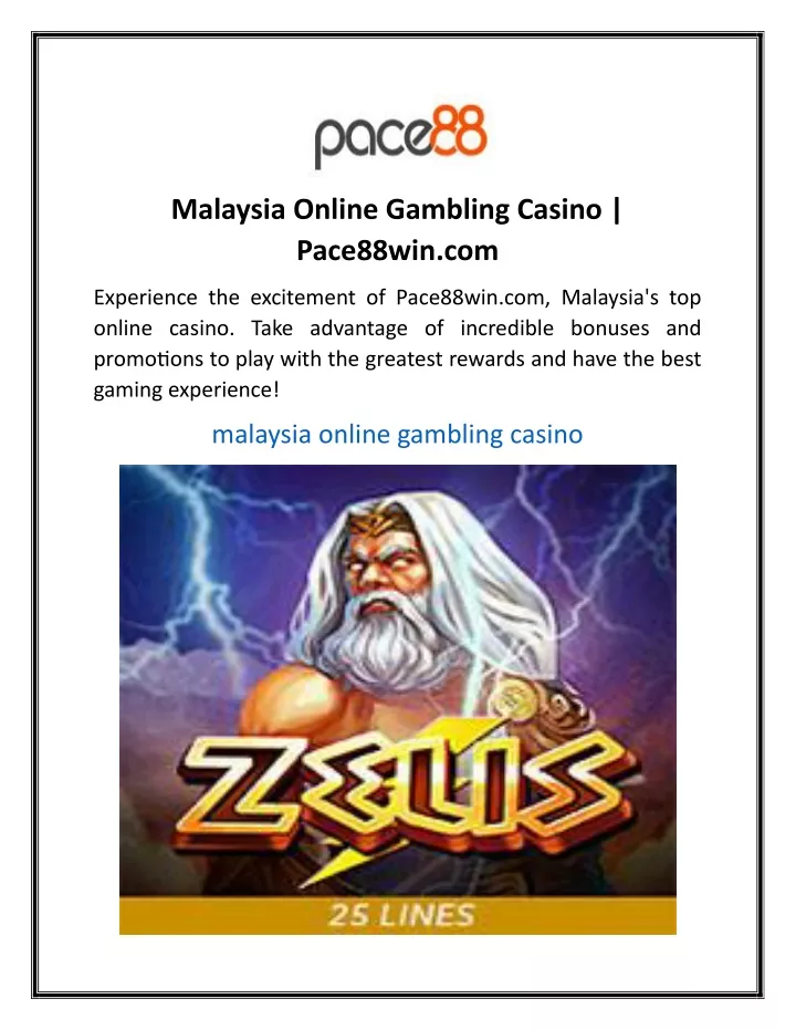 malaysia online gambling casino pace88win com