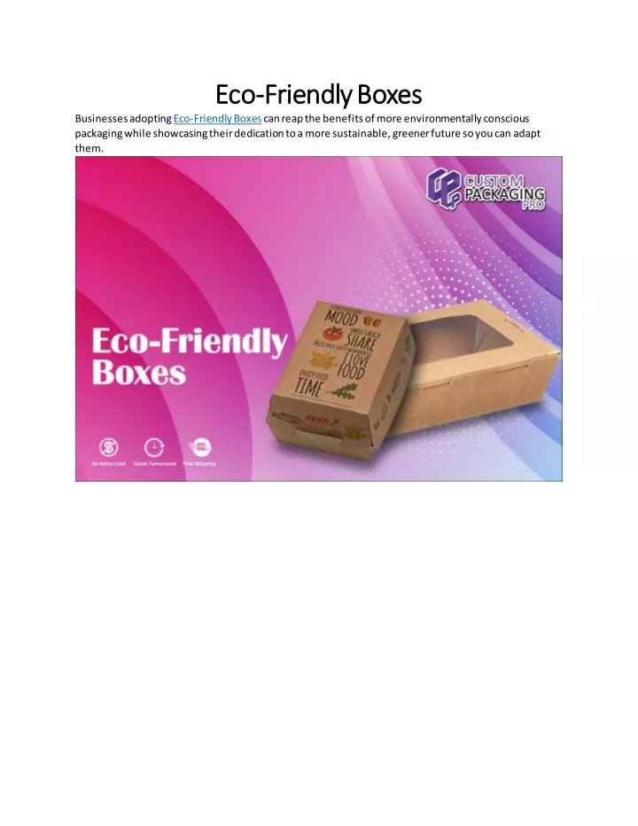 eco eco friendly boxes friendly boxes