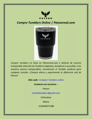 Compre Tumblers Online  Patsonreal