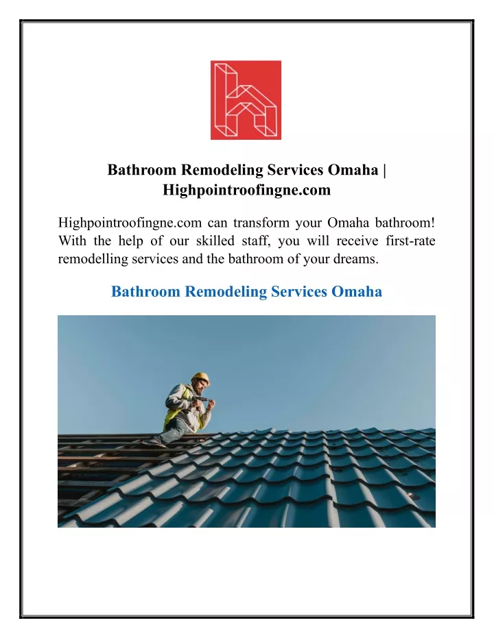 bathroom remodeling services omaha