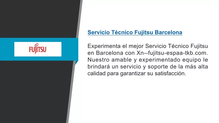 servicio t cnico fujitsu barcelona