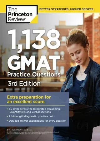 PDF_ PDF/READ  1,138 GMAT Practice Questions, 3rd Edition (Graduate School Test