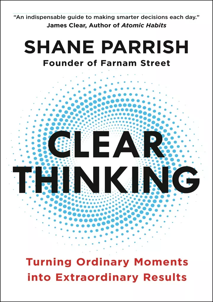 read ebook pdf clear thinking turning ordinary