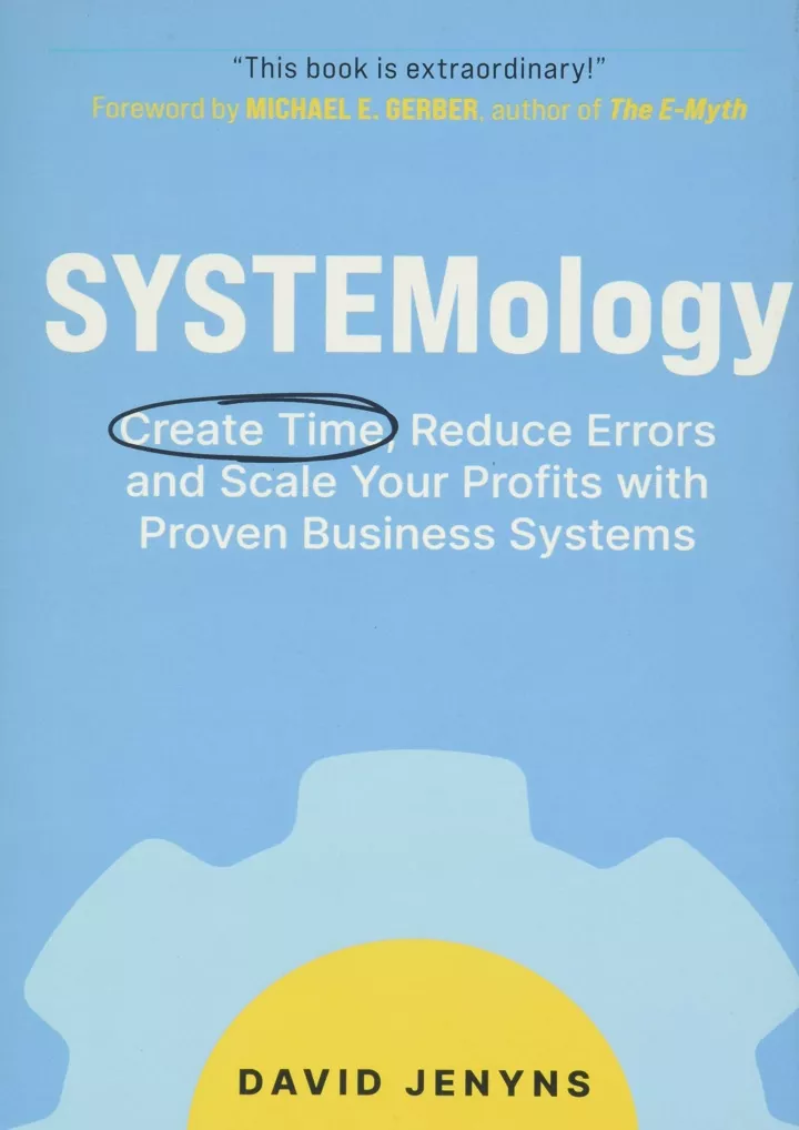 read pdf systemology create time reduce errors