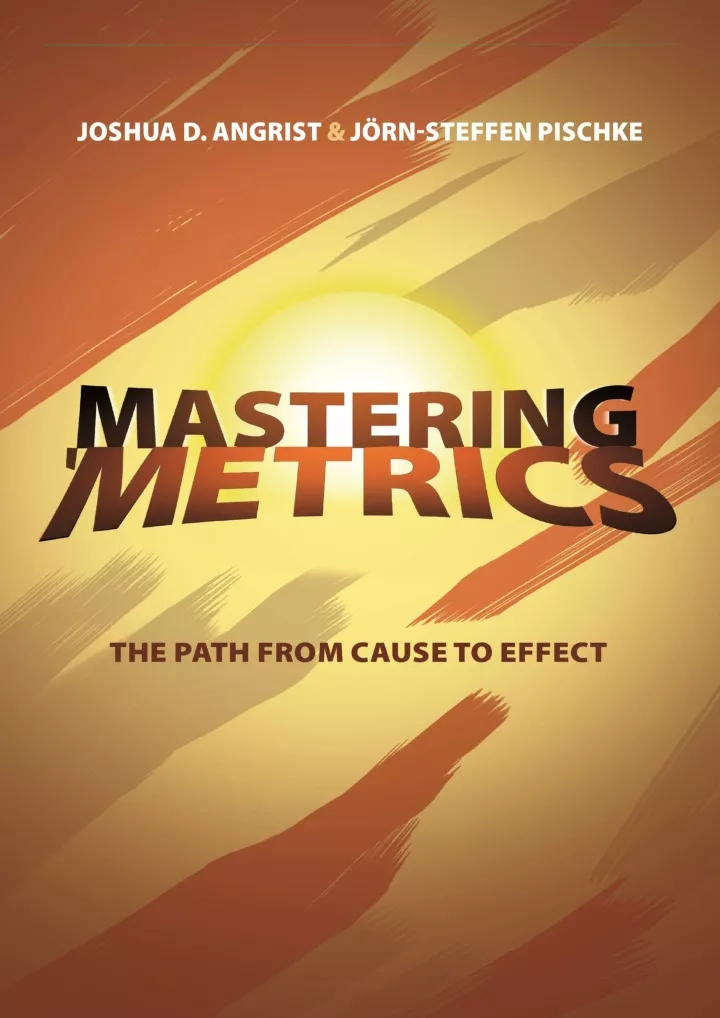 pdf mastering metrics the path from cause