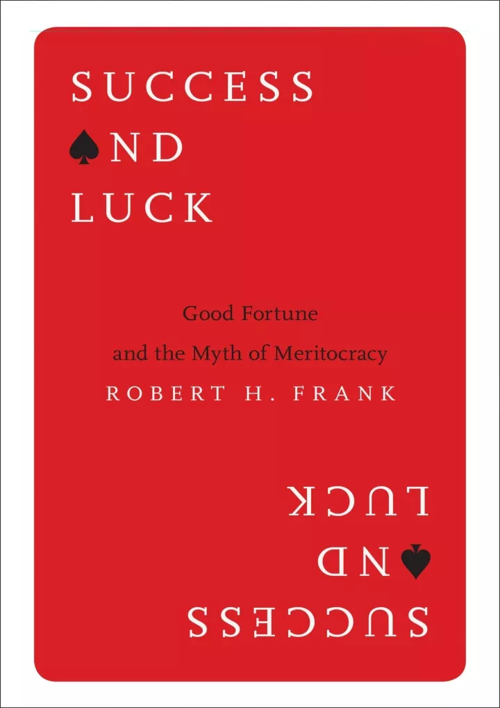 pdf read online success and luck good fortune