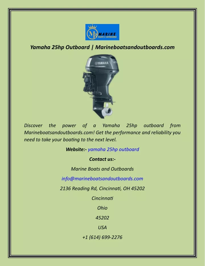 yamaha 25hp outboard marineboatsandoutboards com