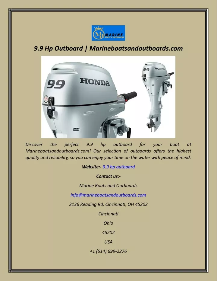 9 9 hp outboard marineboatsandoutboards com