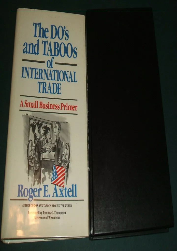 pdf read the do s and taboos of international