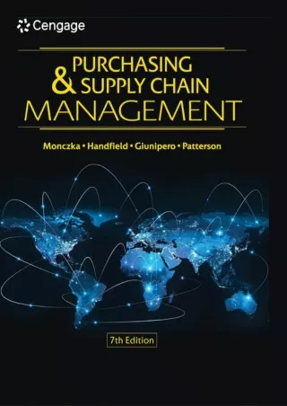 PDF_ READ [PDF]  Purchasing and Supply Chain Management read