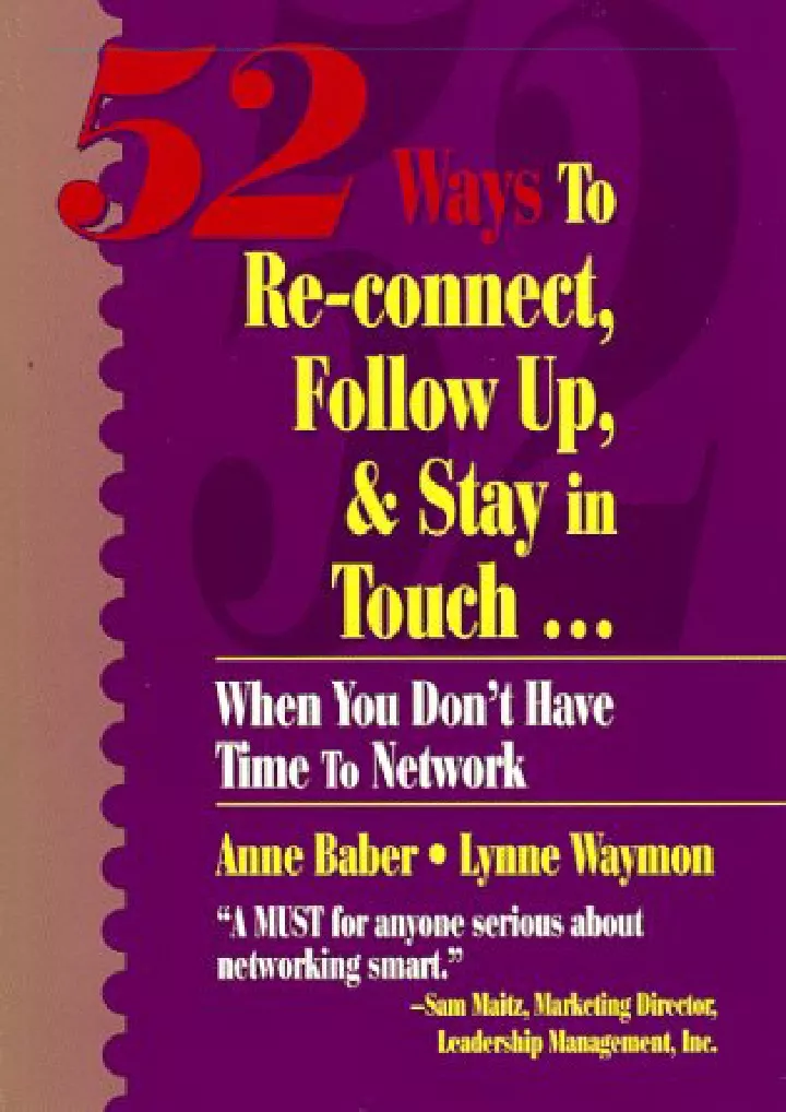 pdf read online fifty two ways to reconnect