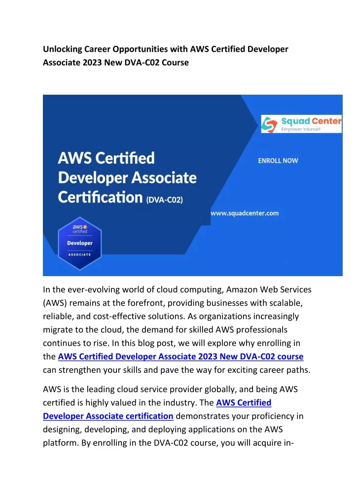 unlocking career opportunities with aws certified