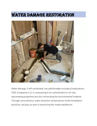 Water Damage Restoration