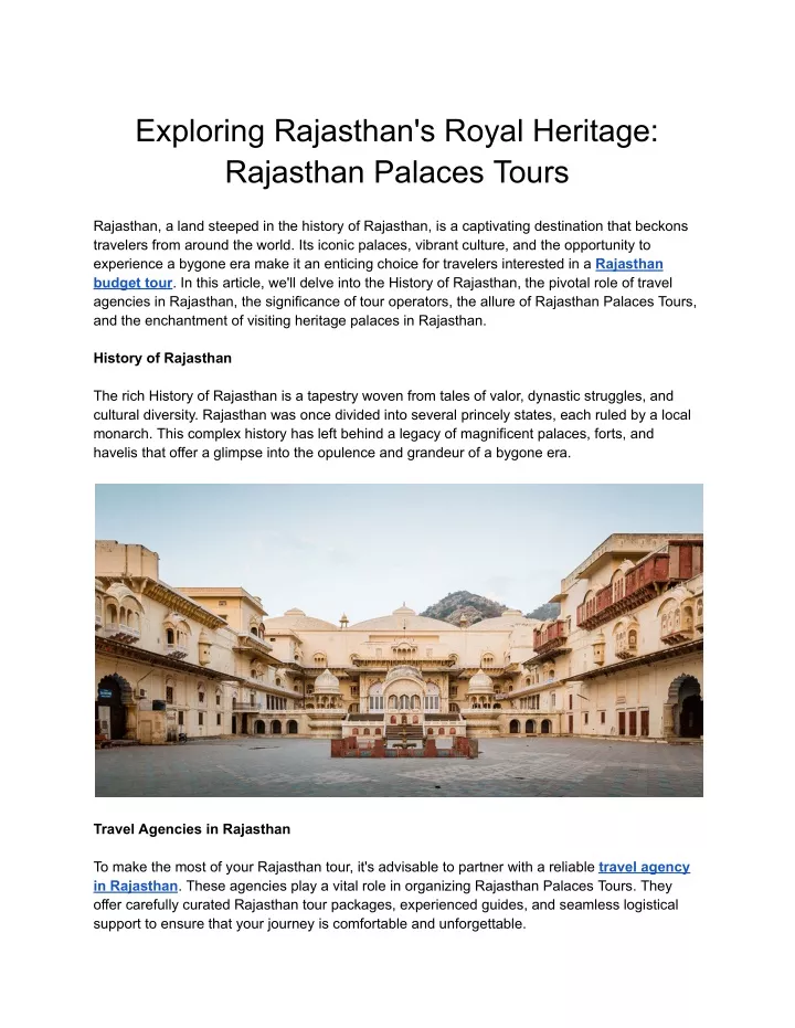 exploring rajasthan s royal heritage rajasthan