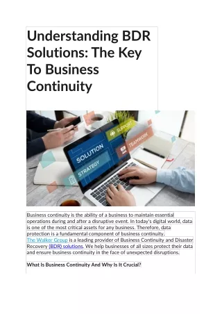 understanding bdr solutions the key to business