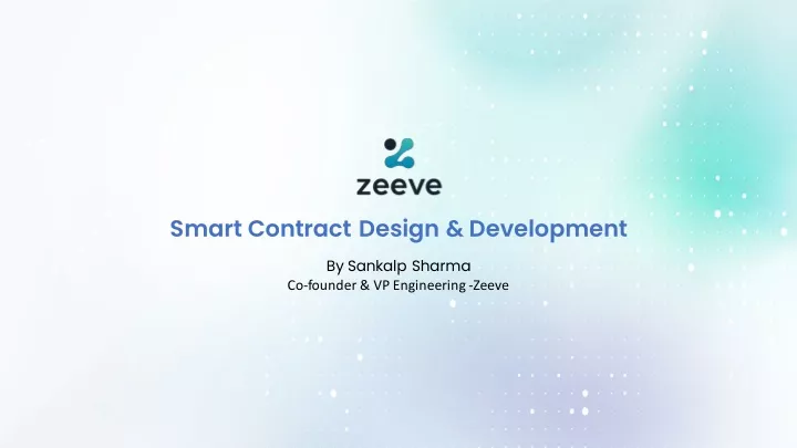 smart contract design development