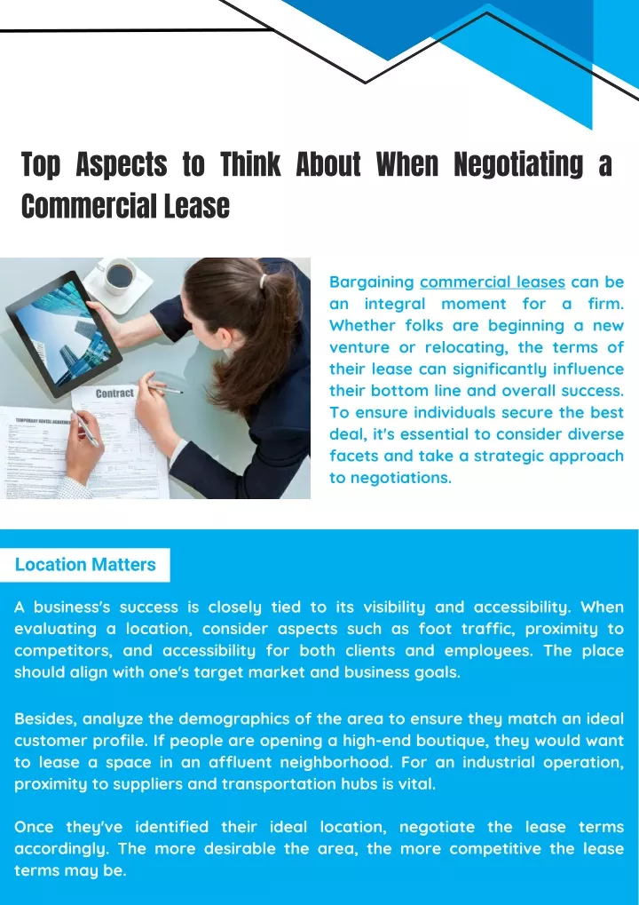 top aspects to think about when negotiating