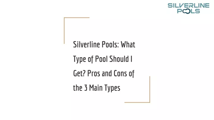 silverline pools what