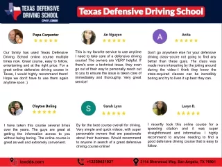 Texas Defensive Driving School