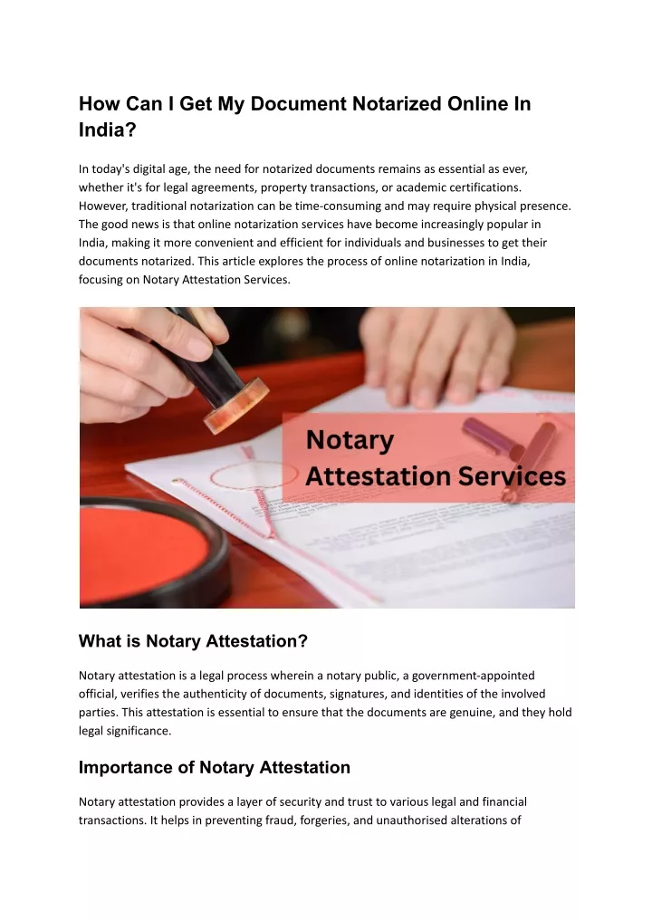 how can i get my document notarized online