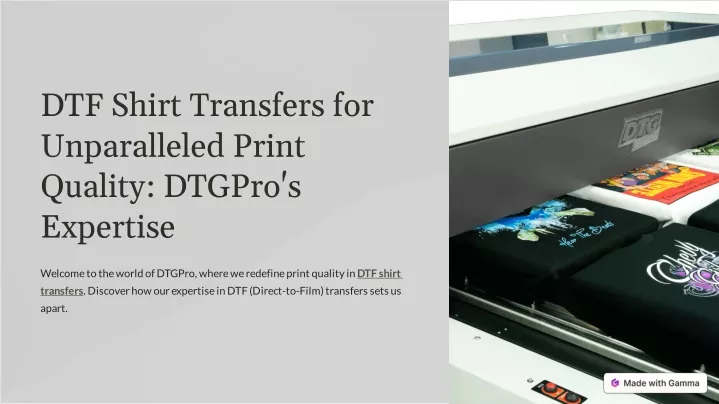 dtf shirt transfers for unparalleled print