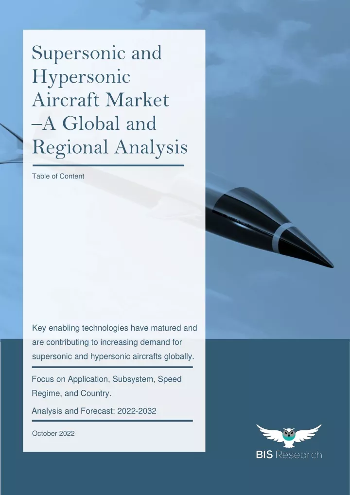 supersonic and hypersonic aircraft market