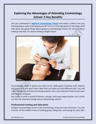 Exploring the Advantages of Attending Cosmetology School