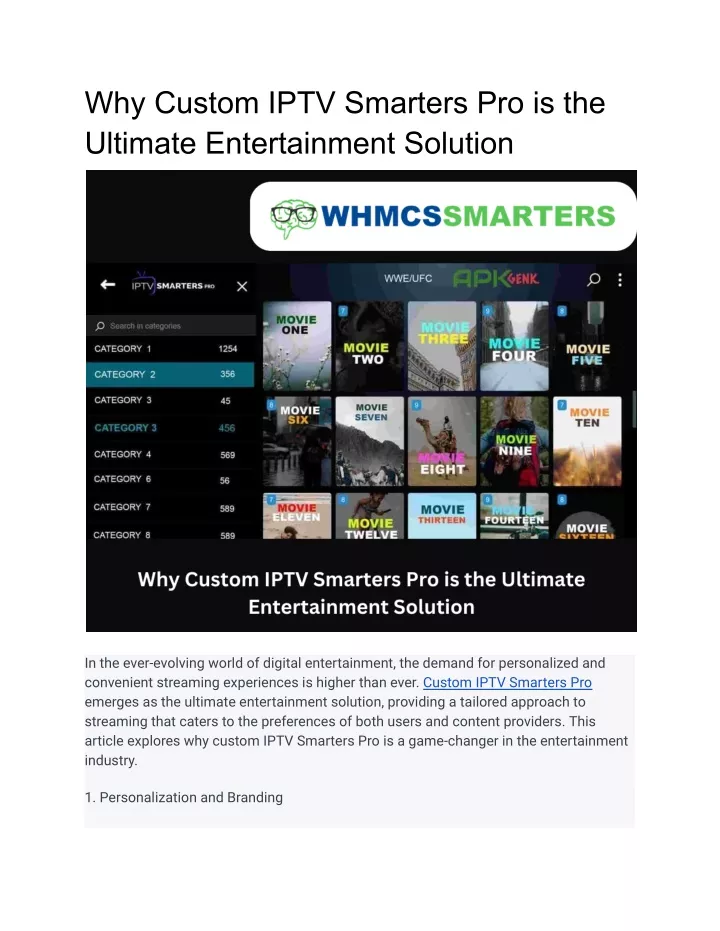 why custom iptv smarters pro is the ultimate