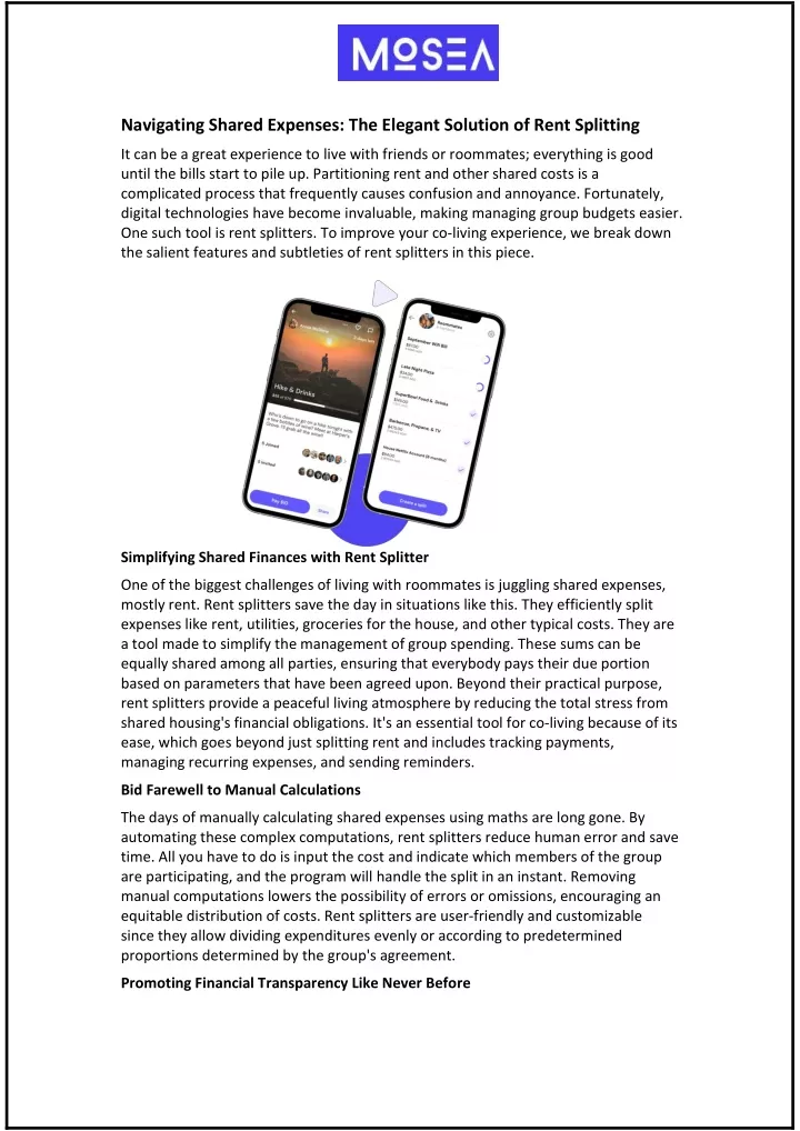 navigating shared expenses the elegant solution