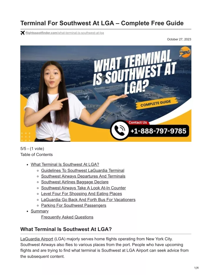 terminal for southwest at lga complete free guide