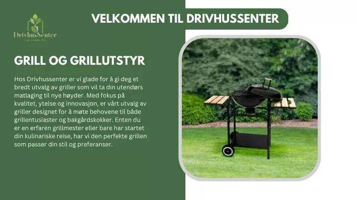 velkommen til drivhussenter