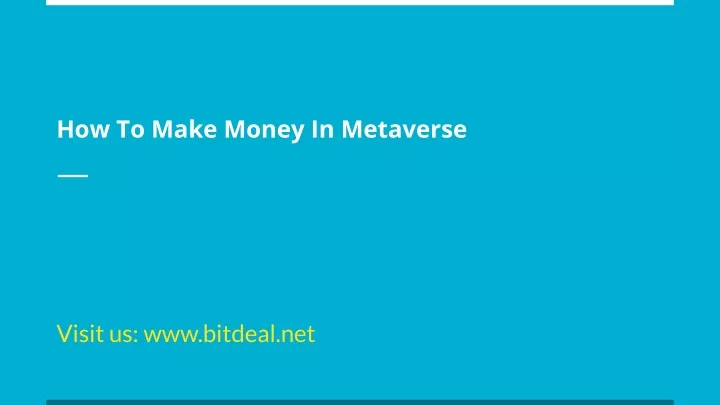 how to make money in metaverse