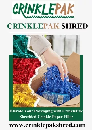 Shredded Paper Filler for Packaging - CrinklePak