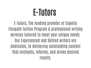 e tutors