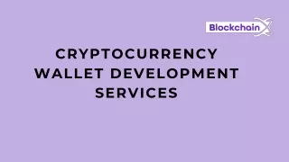 cryptocurrency wallet development services