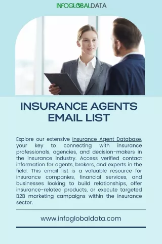 Insurance Agents Email List-InfoGlobalData