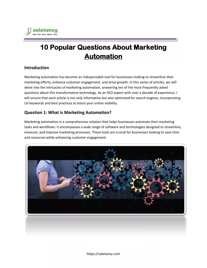 10 popular questions about marketing 10 popular