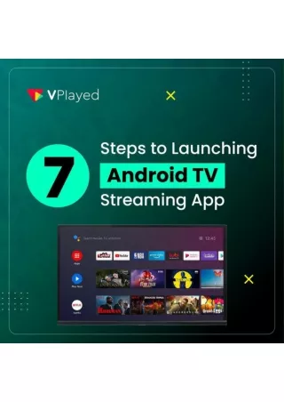 Steps to launching android Tvstreaming app - Vplayed