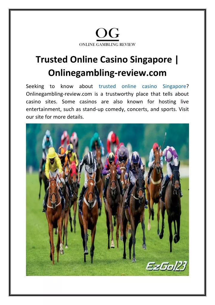 trusted online casino singapore onlinegambling