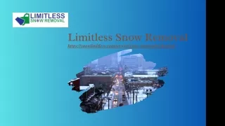 Reliable Snow Removal Service Richmond | Snowlimitless.com