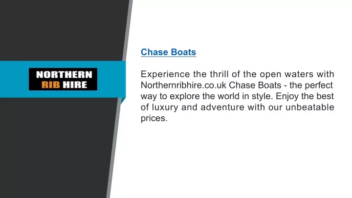 chase boats