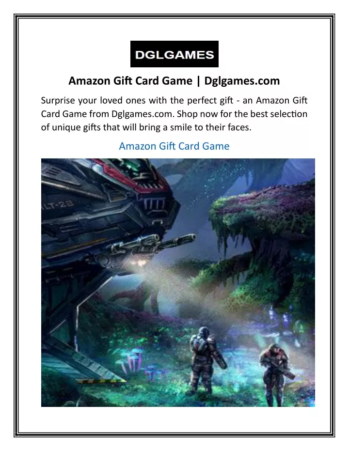 amazon gift card game dglgames com