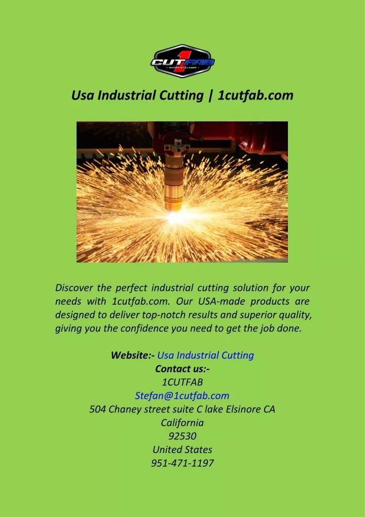 usa industrial cutting 1cutfab com