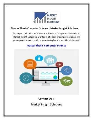 Master Thesis Computer Science   Market Insight Solutions
