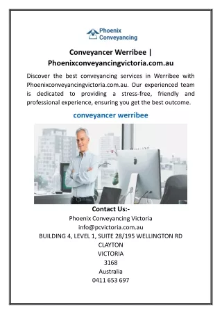 Conveyancer Werribee  Phoenixconveyancingvictoria.com.au