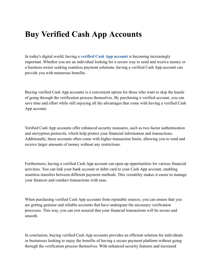 buy verified cash app accounts